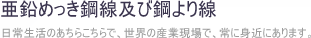 亜鉛めっき鋼線及び鋼より線