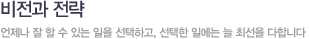 비전과 전략